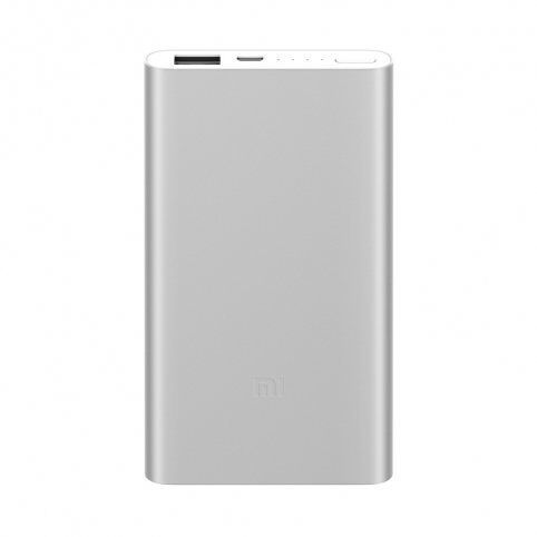 Внешний аккумулятор Xiaomi Mi Power Bank Slim 2 5000 mAh (Silver/Серебристый) - 1